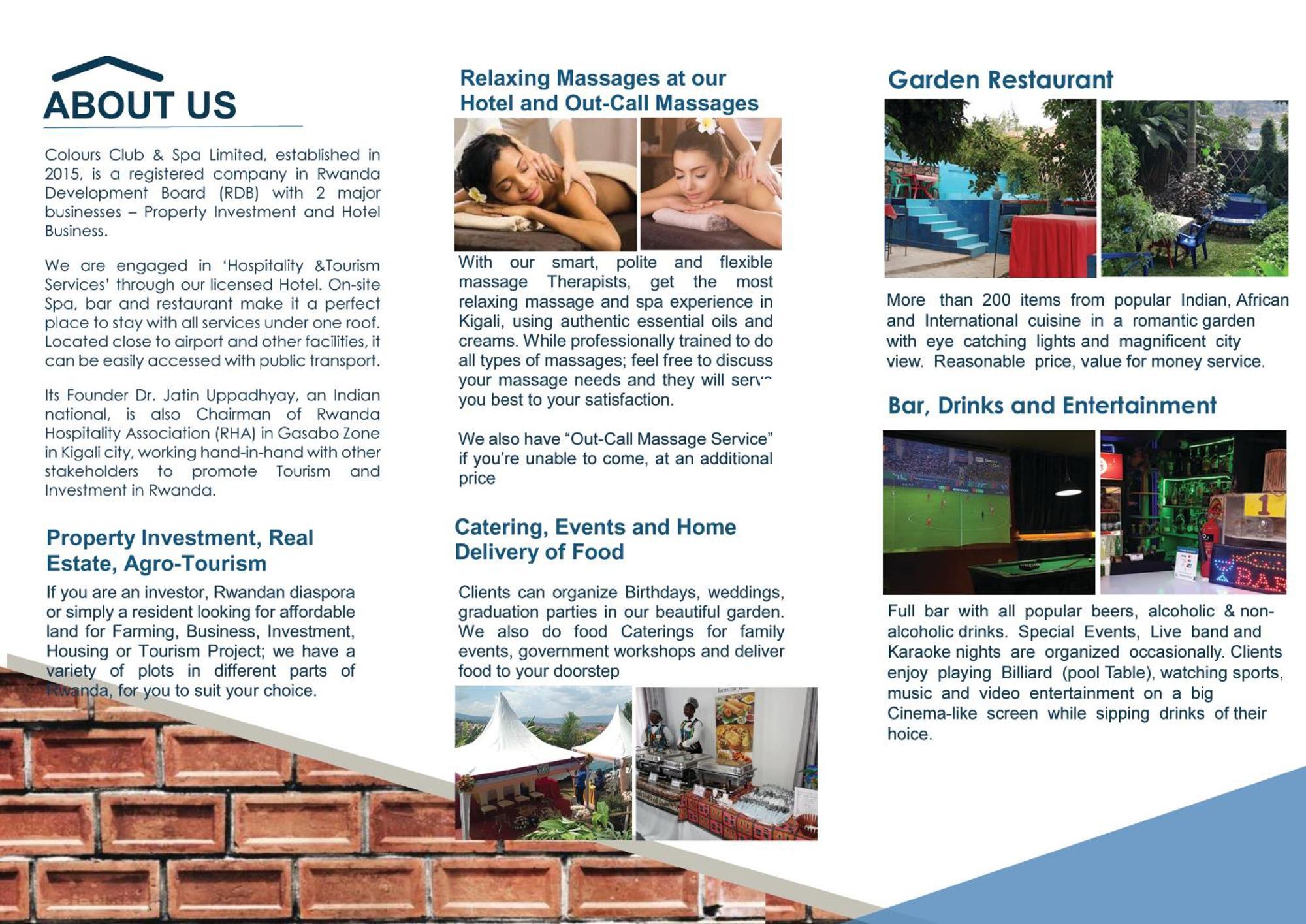 Colours Club And Spa Kigali Exterior foto